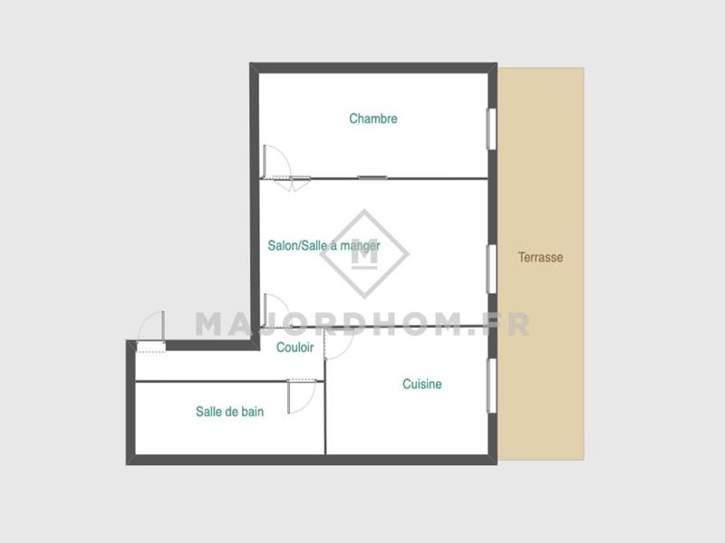 Appartement - 42 m² - 2 pièces