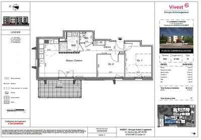 Appartement - 62 m² - 3 pièces