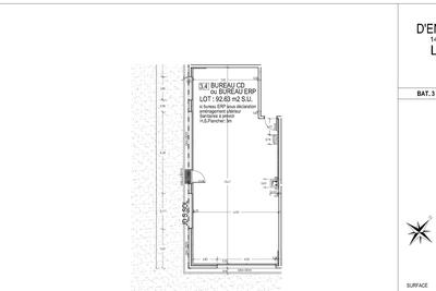 Local commercial - 93 m² - 1 pièce