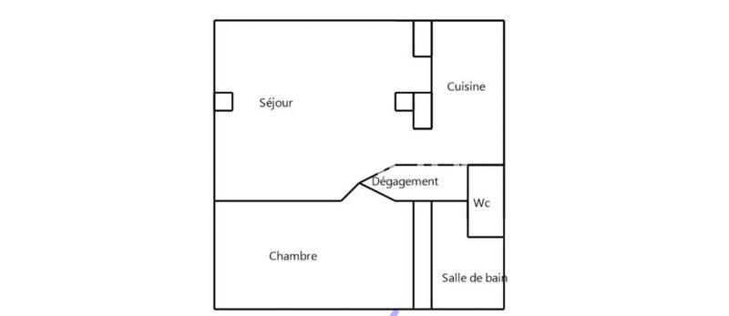 Appartement - 48 m² - 2 pièces