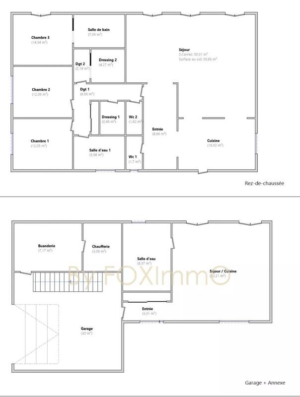 Maison - 190 m² - 7 pièces