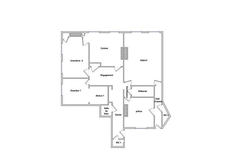 Appartement - 140 m² - 5 pièces