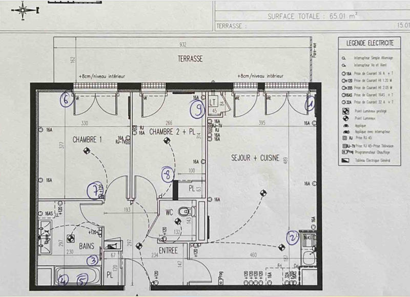 Appartement - 64 m² - 3 pièces