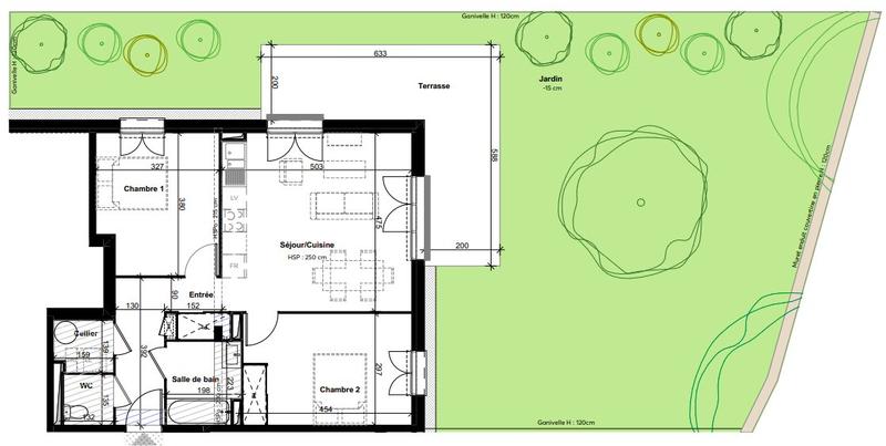 Appartement - 65 m² - 3 pièces