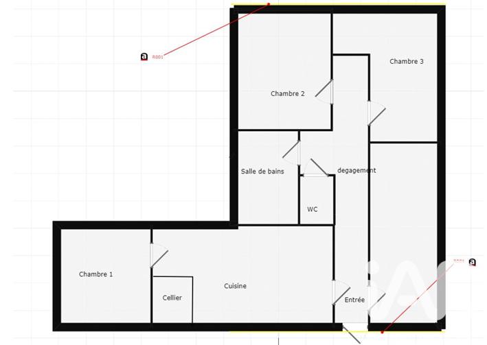 Maison - 94 m² - 4 pièces