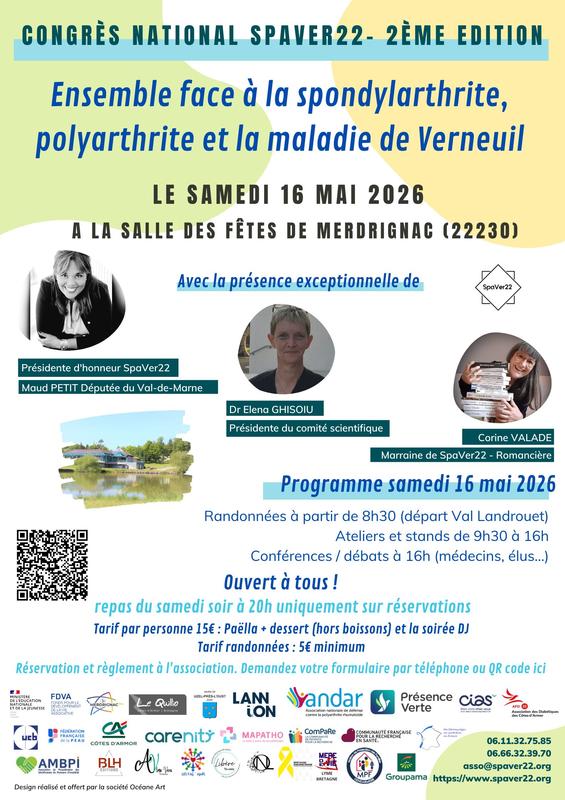 2nd congrès national "Ensemble face à la spondylarthrite, polyarthrite et Verneuil"
