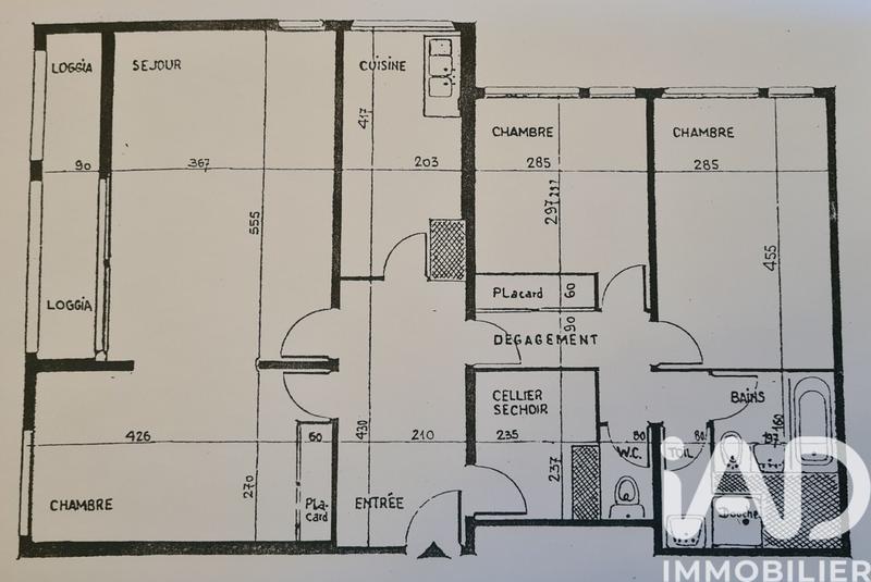Appartement - 88 m² - 4 pièces