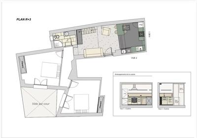 Appartement - 59 m² - 3 pièces