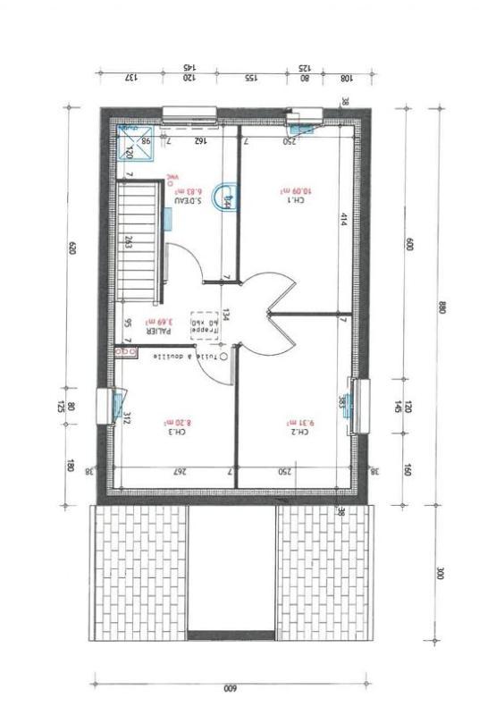 Maison - 80 m² - 5 pièces
