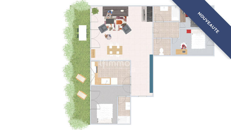 Appartement - 98 m² - 5 pièces