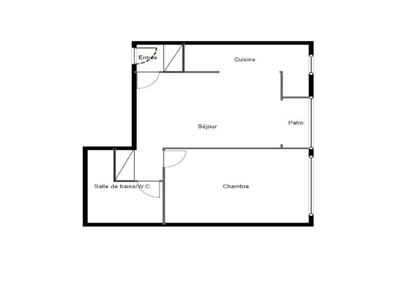 Appartement - 46 m² - 2 pièces