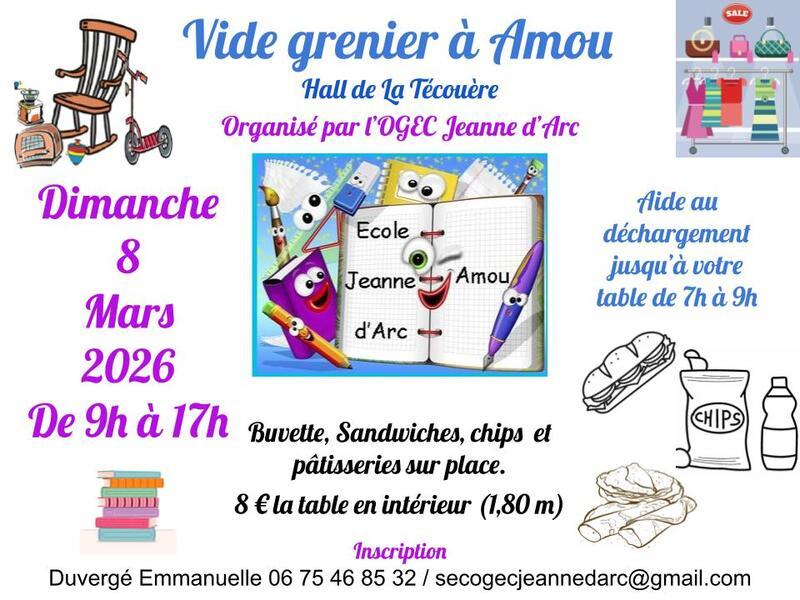 Vide grenier de l'école jeanne d'arc
