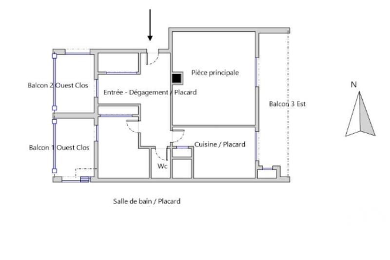 Appartement - 35 m² - 1 pièce