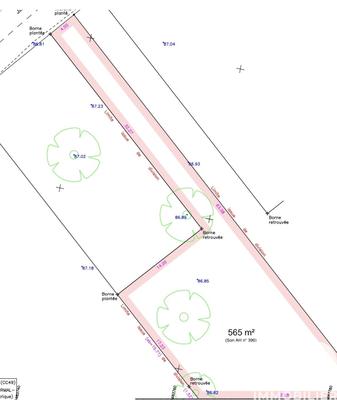 Terrain - 565 m²