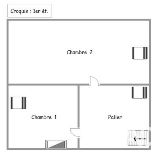 Maison de ville - 71 m² - 3 pièces