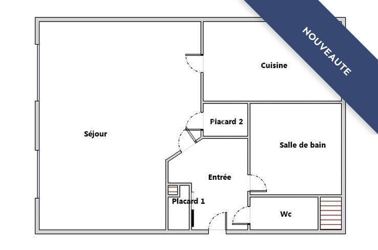 Appartement - 33 m² - 1 pièce