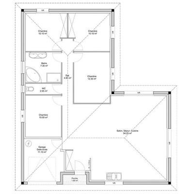 Maison - 124 m² - 5 pièces
