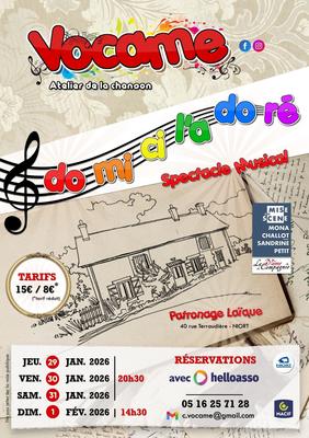 Spectacle musical Vocame : Do Mi Ci l’a Do Ré à Niort