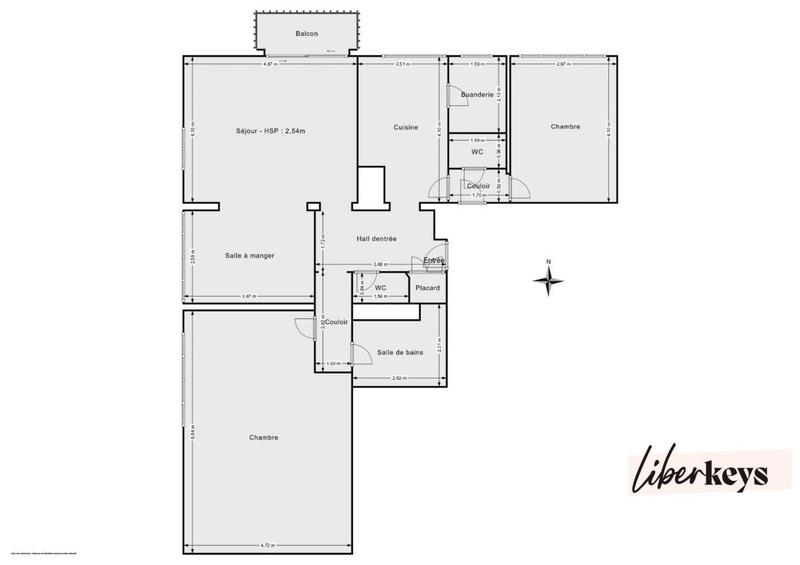 Appartement - 100 m² - 4 pièces