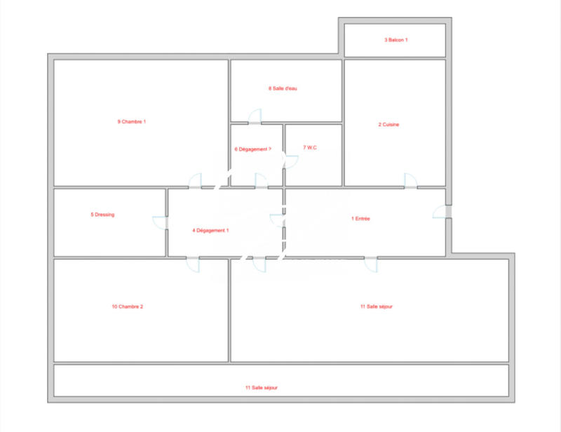 Appartement - 98 m² - 4 pièces