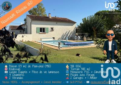 Maison - 123 m² - 6 pièces