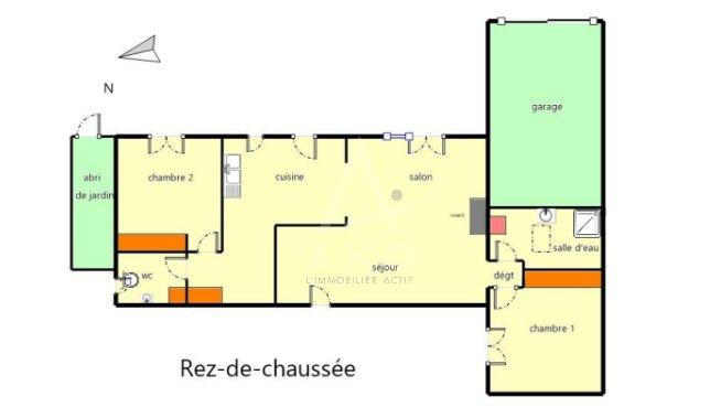Maison - 66 m² - 3 pièces