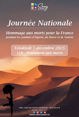 Journée nationale d'hommage aux Morts pour la France pendant la guerre d'Algérie et les combats du Maroc et de la Tunisie