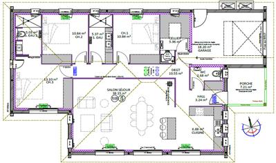 Maison - 112 m² - 5 pièces