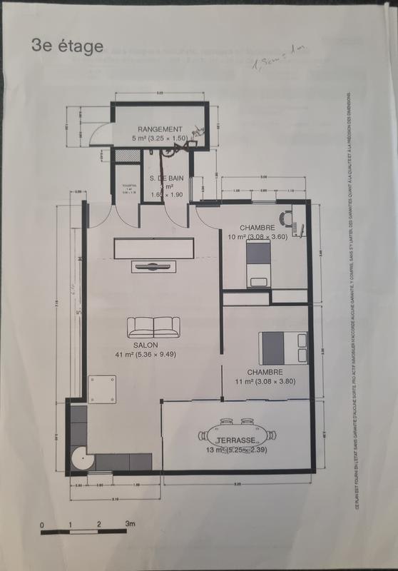 Appartement - 67 m² - 3 pièces