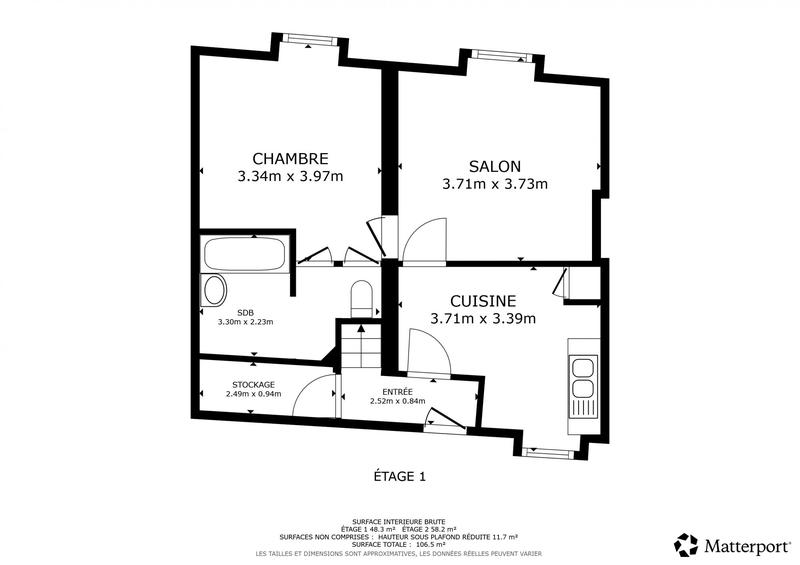 Appartement - 80 m² - 4 pièces