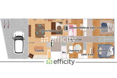 Maison - 110 m² - 6 pièces