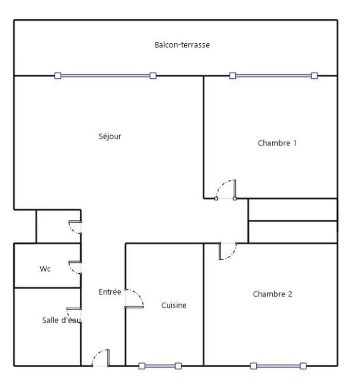 Appartement - 63 m² - 3 pièces