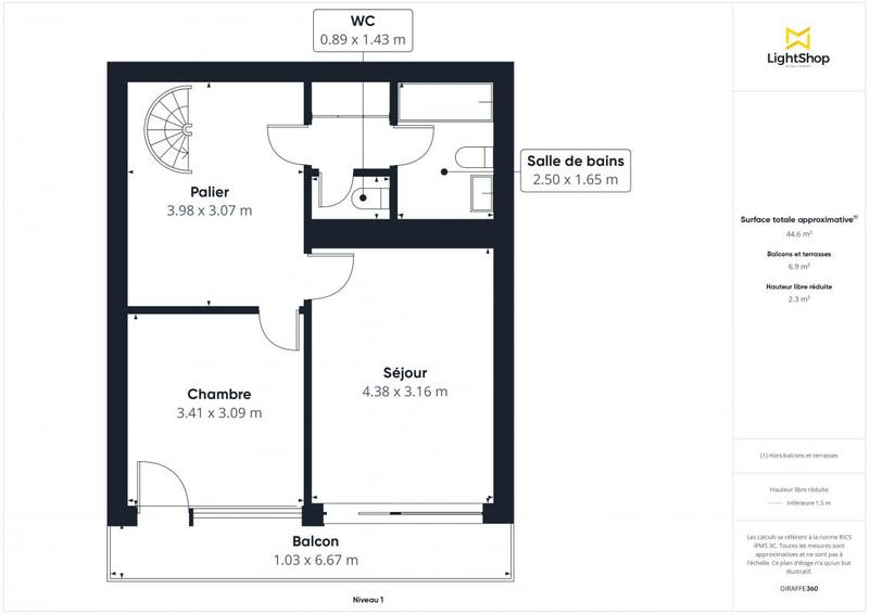 Duplex - 89 m² - 3 pièces