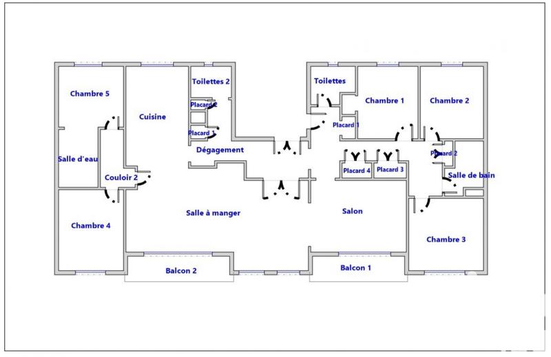 Appartement - 147 m² - 6 pièces