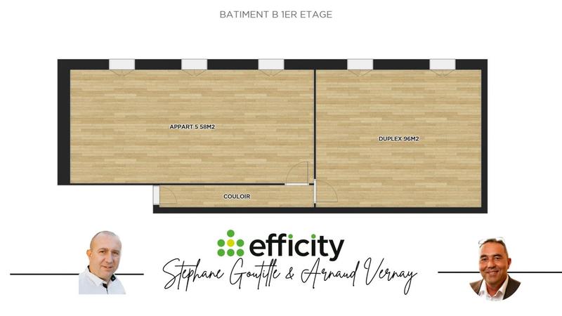 Appartement - 68 m² - 1 pièce