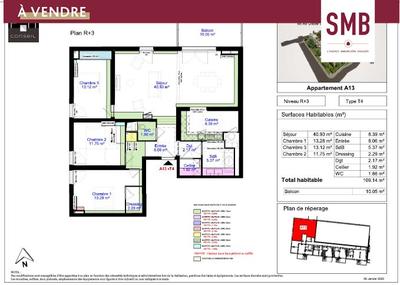 Appartement - 109 m² - 4 pièces