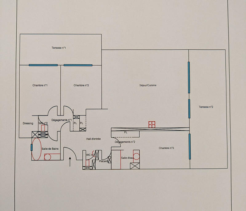Appartement - 110 m² - 4 pièces