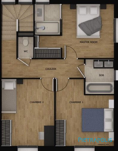 Maison - 101 m² - 4 pièces