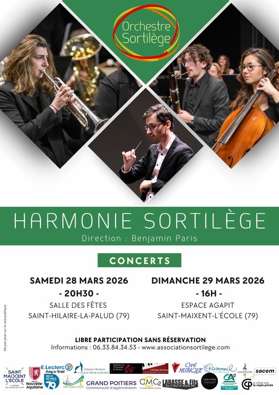 Concerts de l'Harmonie Sortilège - Printemps 2026