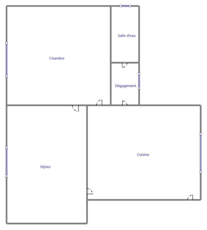 Appartement - 53 m² - 2 pièces