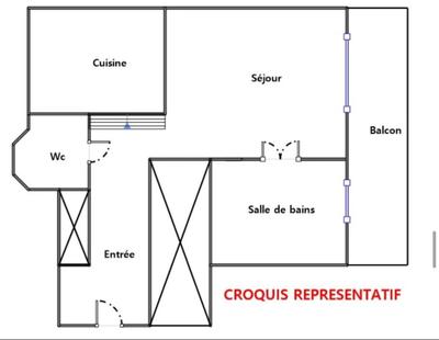 Studio - 24 m² - 1 pièce