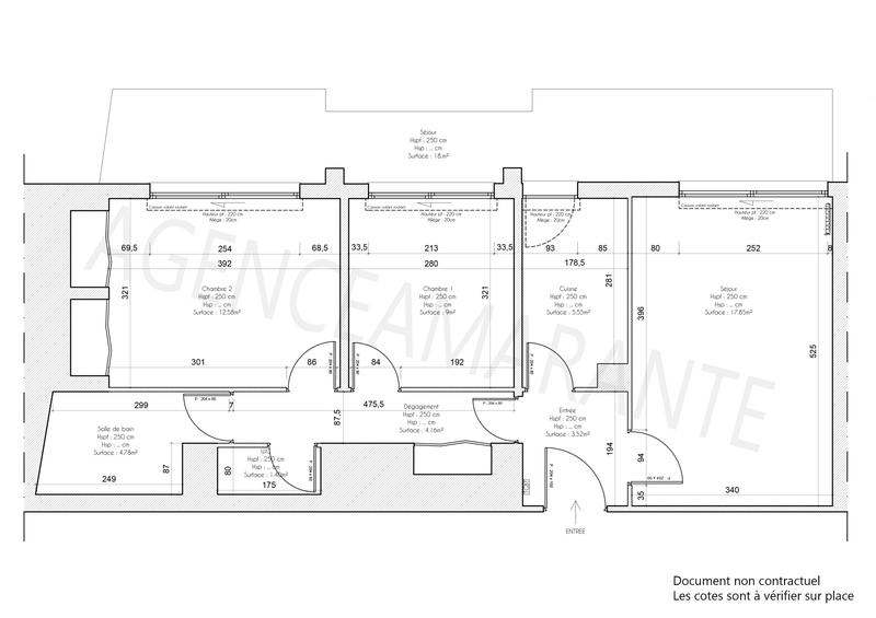 Appartement - 59 m² - 3 pièces