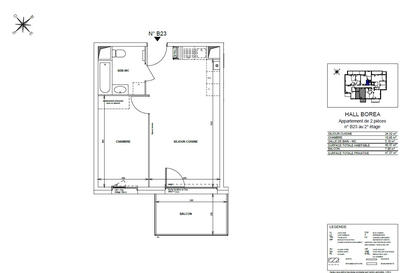Appartement - 40 m² - 2 pièces