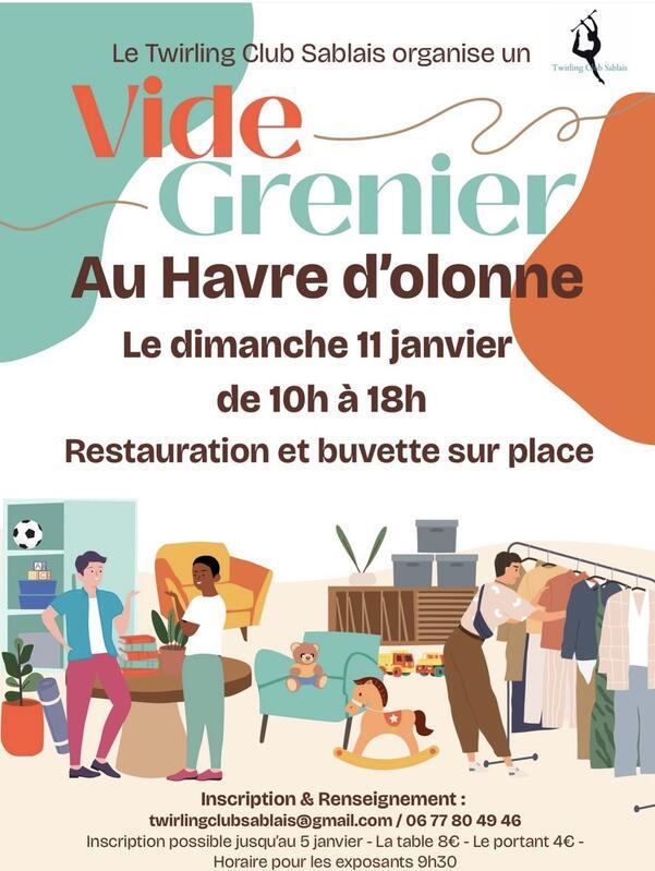 Vide grenier du twirling club sablais