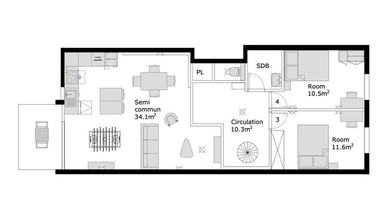 Appartement - 104 m²