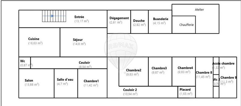 Hôtel particulier - 270 m² - 19 pièces