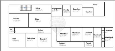 Hôtel particulier - 270 m² - 19 pièces