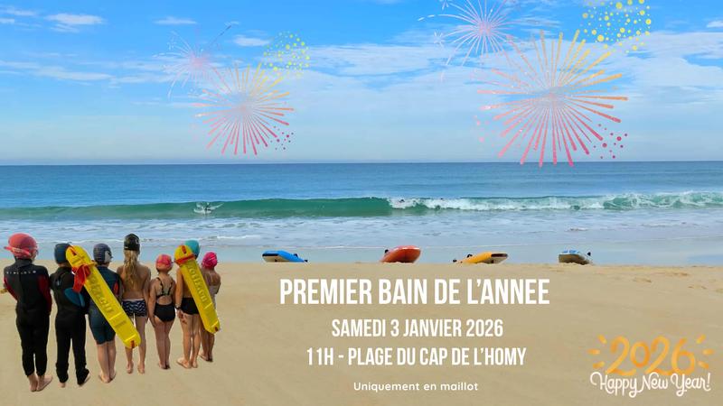 Premier bain de l'année 2026