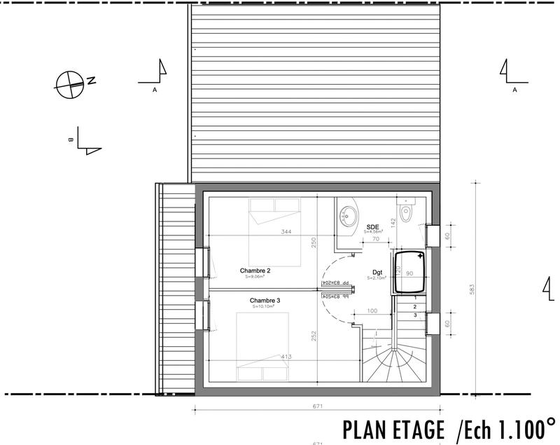 Maison contemporaine - 86 m² - 4 pièces