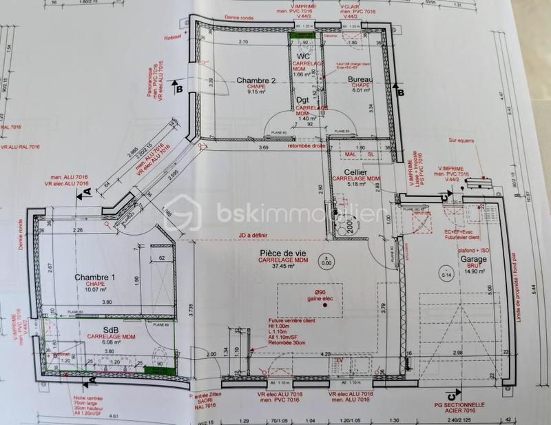 Maison traditionnelle - 77 m² - 4 pièces